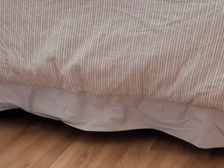 Edredón Cama 135cm Algodón Rayas Beige/Gris