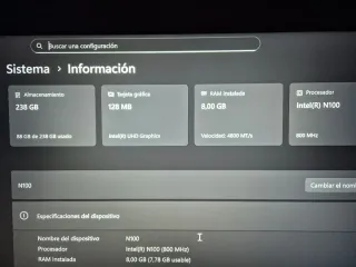 Mini PC Intel N100 + 8GB DDR5