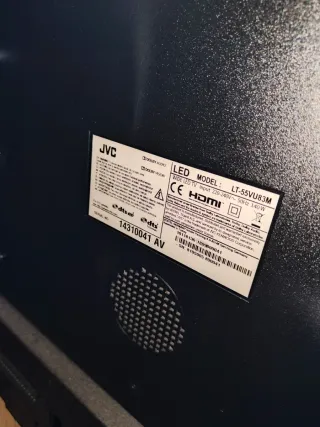 TV JVC 55 Negra y Marrón