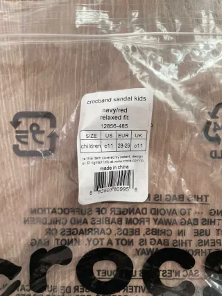 Crocs sandali bimbo misura C11 (EUR 28-29)