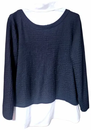 Jersey combinado camisa