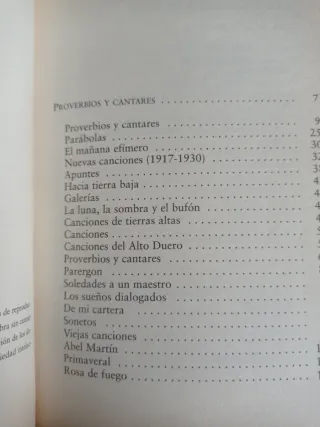 Proverbios y cantares de A. Machado