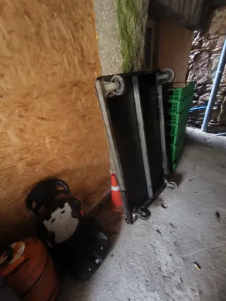 Plataforma de carga con ruedas