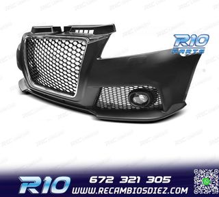 PARAGOLPES DELANTERO AUDI A3 8P 08-12 LOOK RS3 CROMO SRA