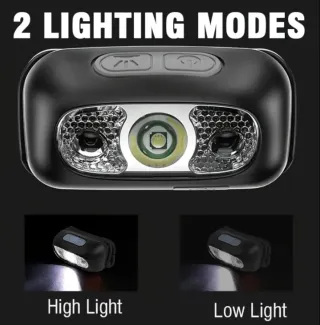 Linterna Frontal LED Recargable USB