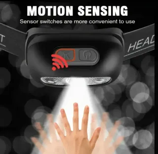 Linterna Frontal LED Recargable USB