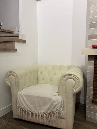 Sofá Chester Beige/Blanco