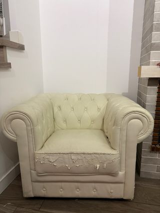 Sofá Chester Beige/Blanco