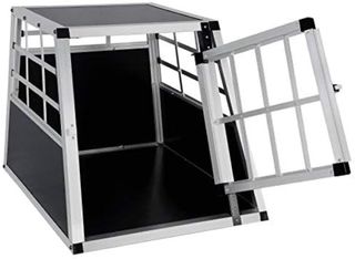 Transportín para Perro Aluminio y Negro