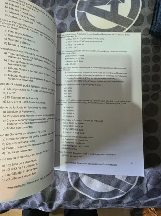 Libros oposicion Policia local Andalucia