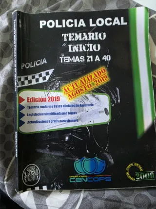 Libros oposicion Policia local Andalucia