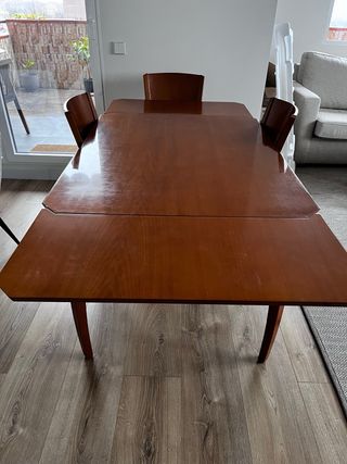 Mesa de haya 90x120, extensible