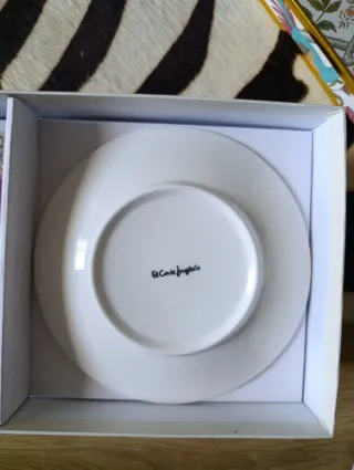 Juego de tazas de porcelana con flores