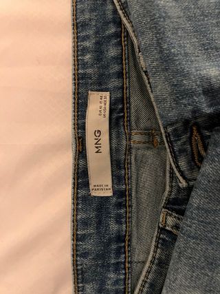 Jeans Mango Talla 48 Azul