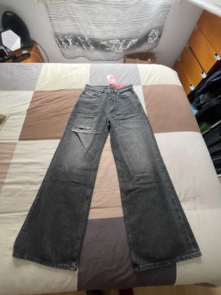 Pantalón vaquero gris Diesel mujer