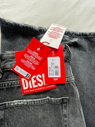 Pantalón vaquero gris Diesel mujer