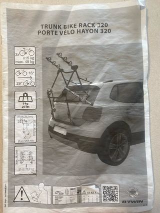 Portabicis Decathlon 3 Bicis