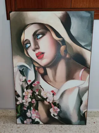 Cuadro en madera de Tamara de Lempika