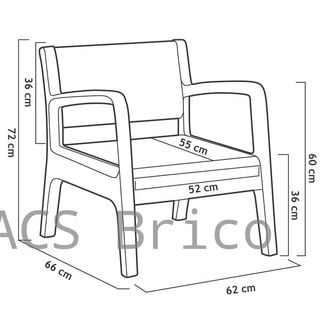 Muebles Jardín Miami Grafito