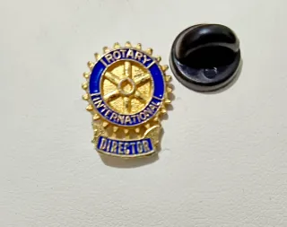 Spilla Rotary Club Director oro e blu