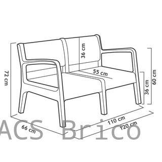 Muebles Jardín Miami Grafito