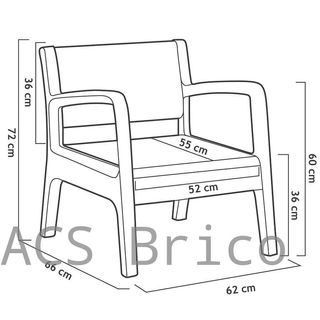 Muebles Jardín Miami Grafito
