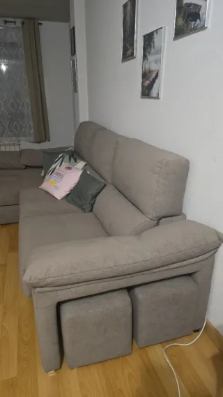 Sofá Cama Beige y Multicolor GUADALAJARA