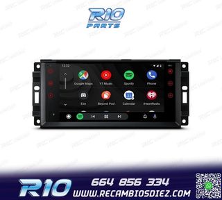 RADIO GPS ANDROID 13 PARA JEEP WRANGLER 07-12, GRAND CHEROKE