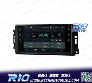 RADIO GPS ANDROID 13 PARA JEEP WRANGLER 07-12, GRAND CHEROKE