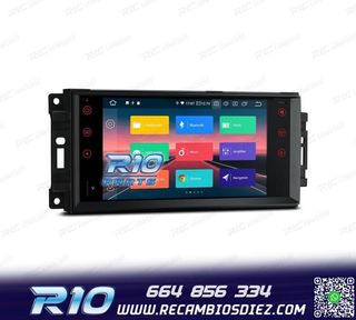RADIO GPS ANDROID 13 PARA JEEP WRANGLER 07-12, GRAND CHEROKE