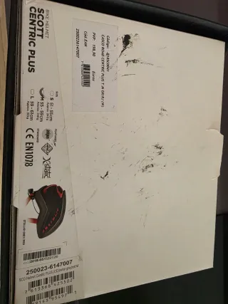 Casco Bicicleta Scott Centric plus Gris y Rojo