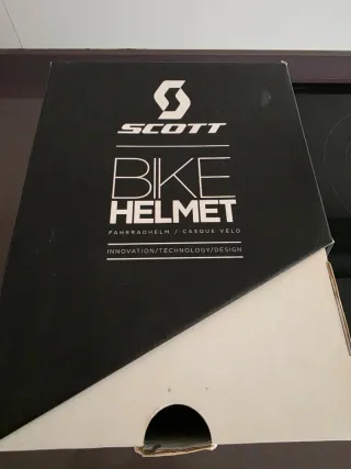 Casco Bicicleta Scott Centric plus Gris y Rojo