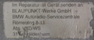 Autoradio BMW Reverse RDS