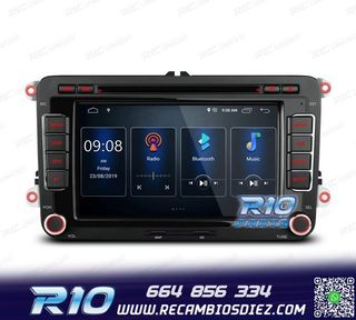 RADIO GPS ANDROID 13 PARA VOLKSWAGEN VW SEAT SKODA TOURAN 7"