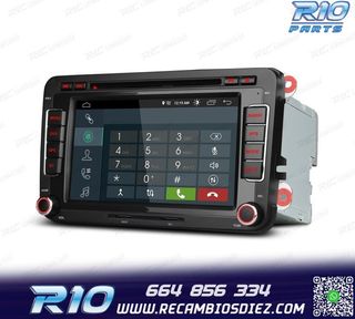 RADIO GPS ANDROID 13 PARA VOLKSWAGEN VW SEAT SKODA TOURAN 7"