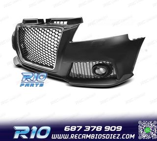 PARAGOLPES DELANTERO AUDI A3 8P 08-12 LOOK RS3 CROMO SRA