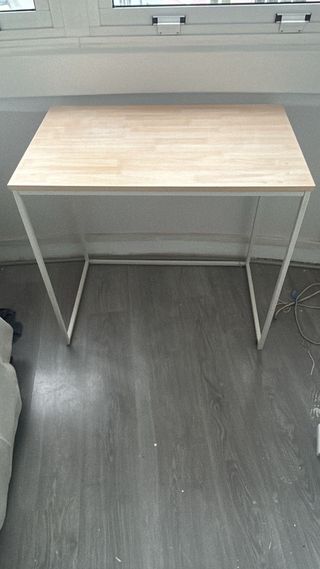 Mesa escritorio madera y metal