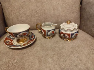 Juego completo de 12 de café.  Vintage. Porcelana.