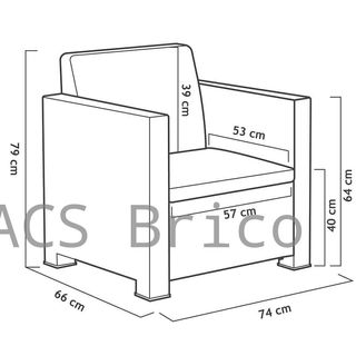 Muebles Jardín Belice Grafito