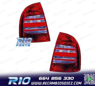 PILOTOS PARA SKODA SUPERB 02-08 ROJO