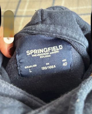 Sudadera Hombre H Diseño Étnico Azul