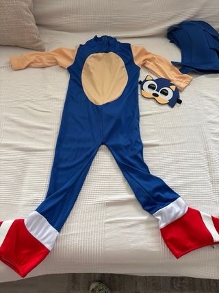 Disfraz Sonic Niño Talla 4-6