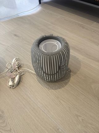 Lámparas de mesa grises (2 unidades)