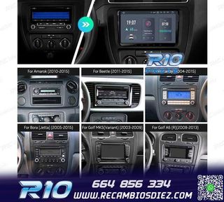 RADIO GPS ANDROID 11 PARA VOLKSWAGEN VW SEAT SKODA HEXA-CORE