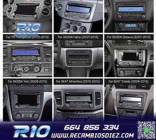 RADIO GPS ANDROID 11 PARA VOLKSWAGEN VW SEAT SKODA HEXA-CORE