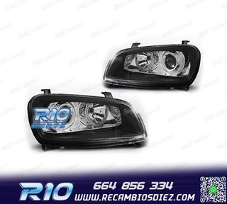FAROS TOYOTA RAV-4 94-00 OJOS ANGEL FONDO NEGRO
