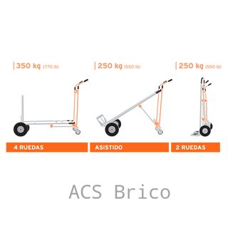 Carretilla Convertible Almacén Aluminio - Truper