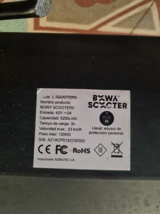 Patinete eléctrico Bowy 5