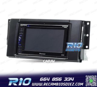 MARCO NEGRO RADIO 2-DIN PARA LAND ROVER FREELANDER DISCOVERY