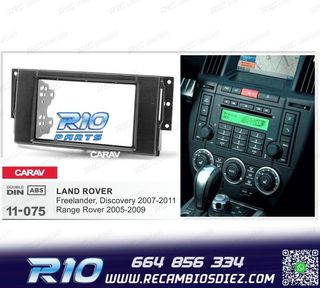 MARCO NEGRO RADIO 2-DIN PARA LAND ROVER FREELANDER DISCOVERY